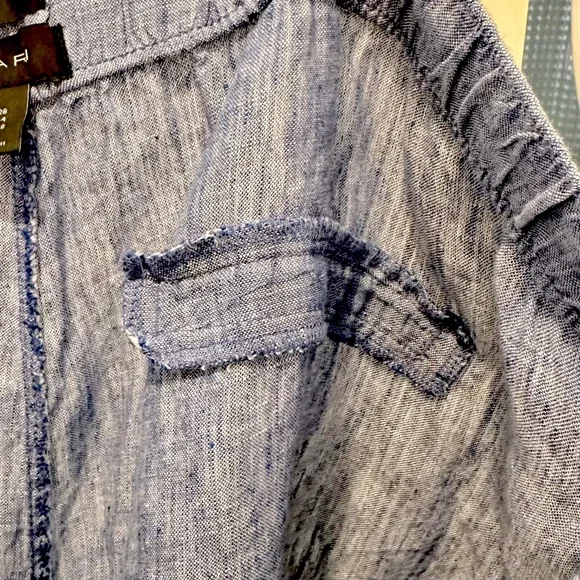 NWT Tahari Linen High Rise Drawstring Shorts - Picture 5 of 5